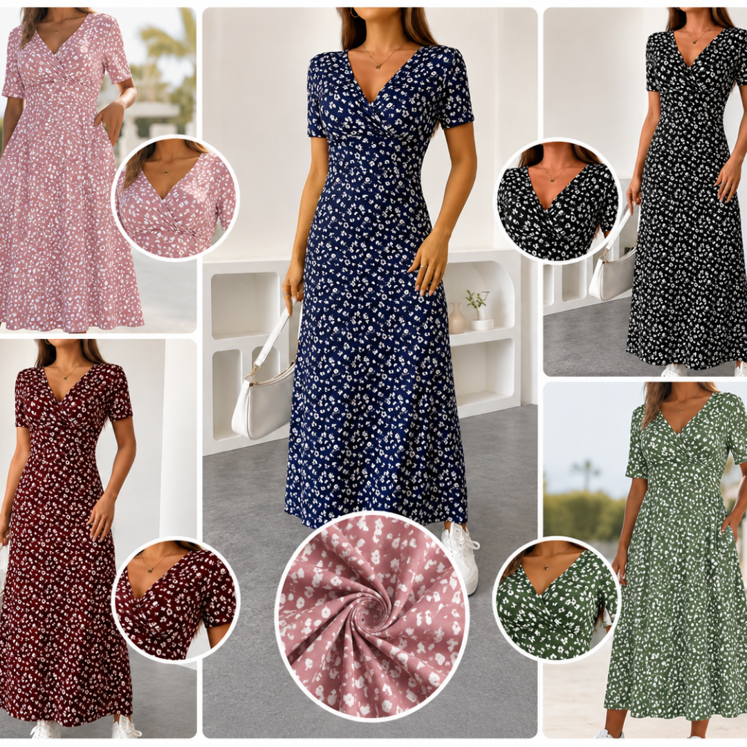 Colette | Vestido Elegante Midi con Estampados