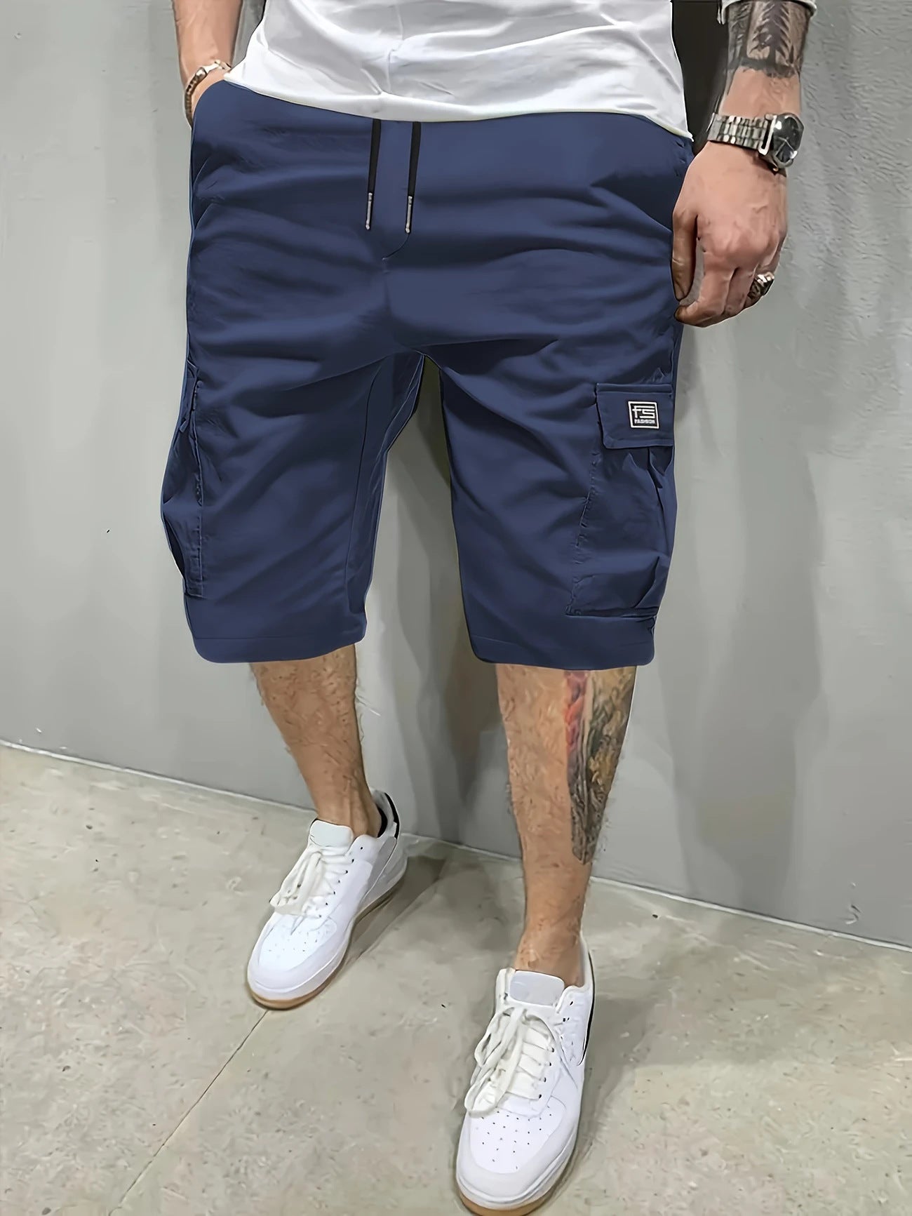 Pantalones cortos cargo para hombre Zelvyn