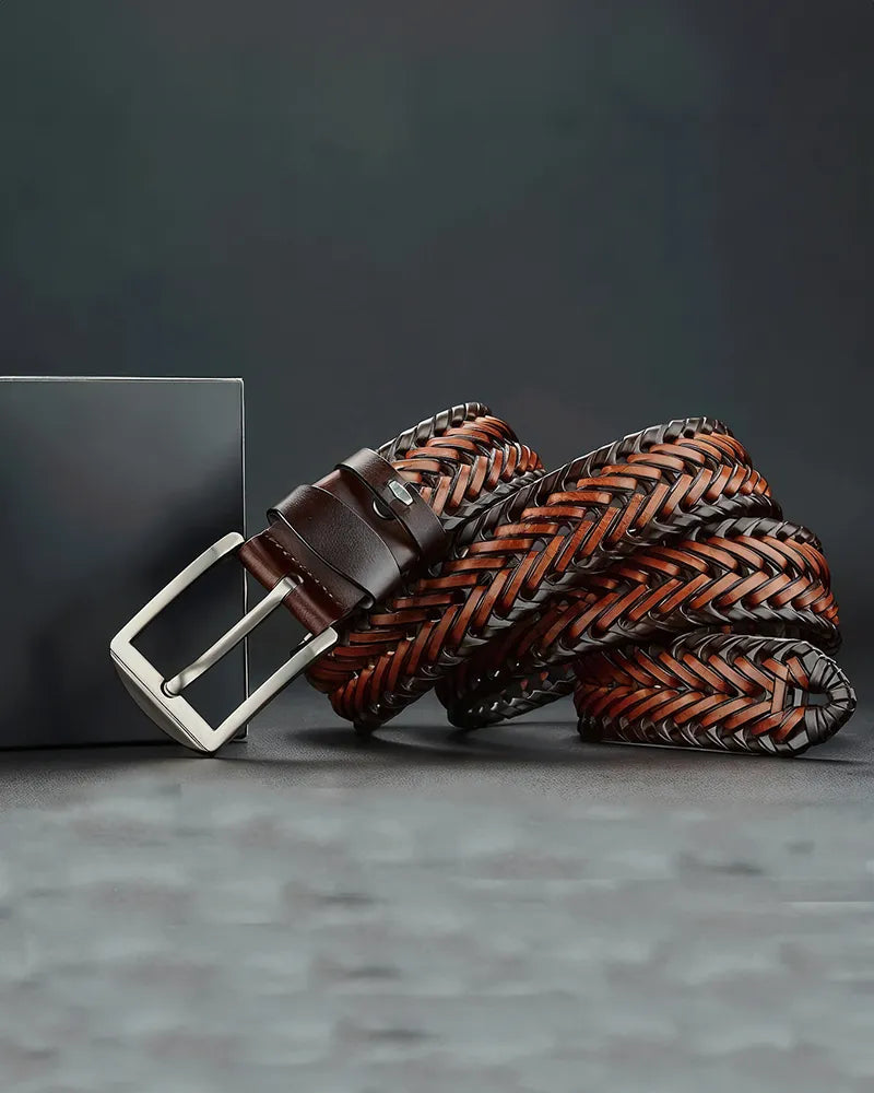 Cinturón Piel Trenzada