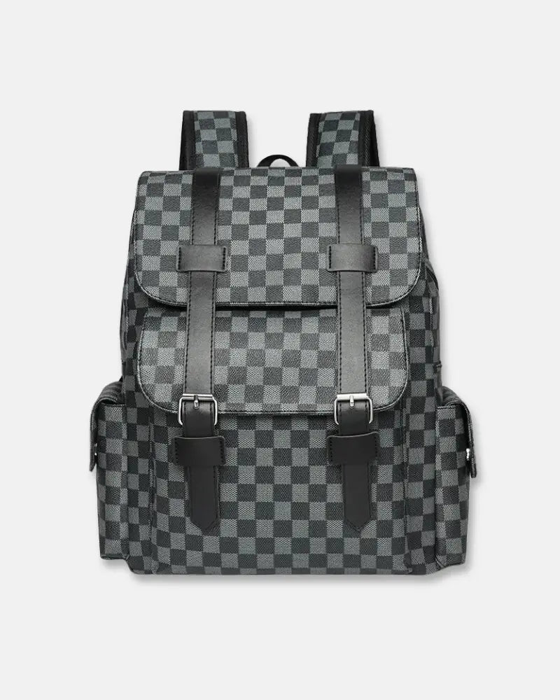 Mochila con Estampado Damier