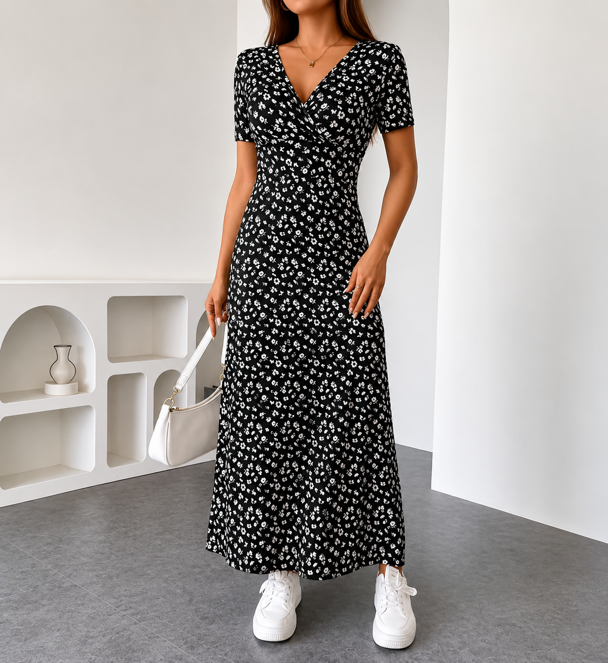 Colette | Vestido Elegante Midi con Estampados