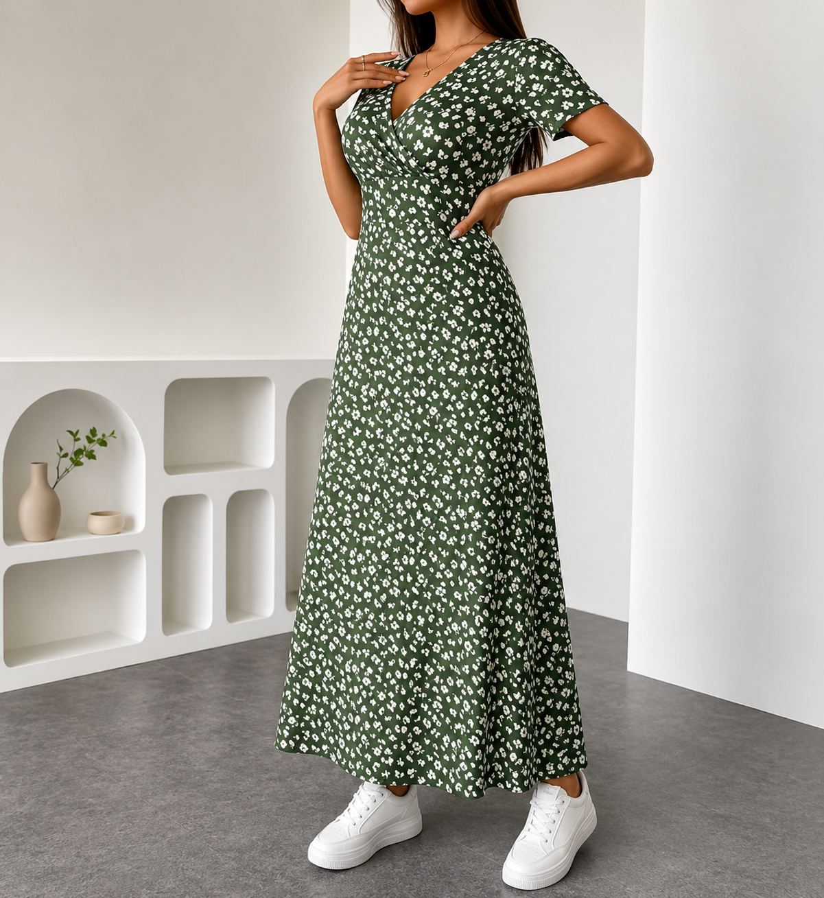 Colette | Vestido Elegante Midi con Estampados