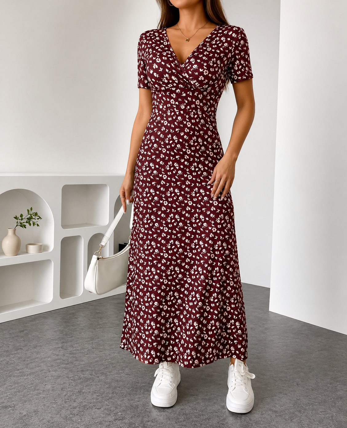 Colette | Vestido Elegante Midi con Estampados