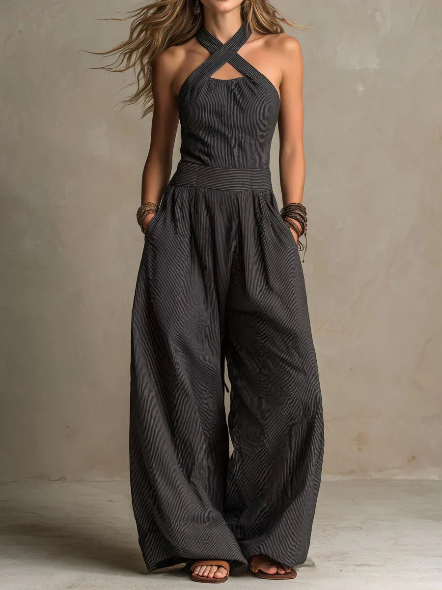 Ariadna | Mono Elegante Escote Cruzado