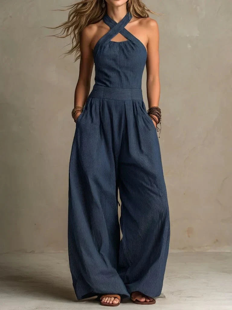 Ariadna | Mono Elegante Escote Cruzado