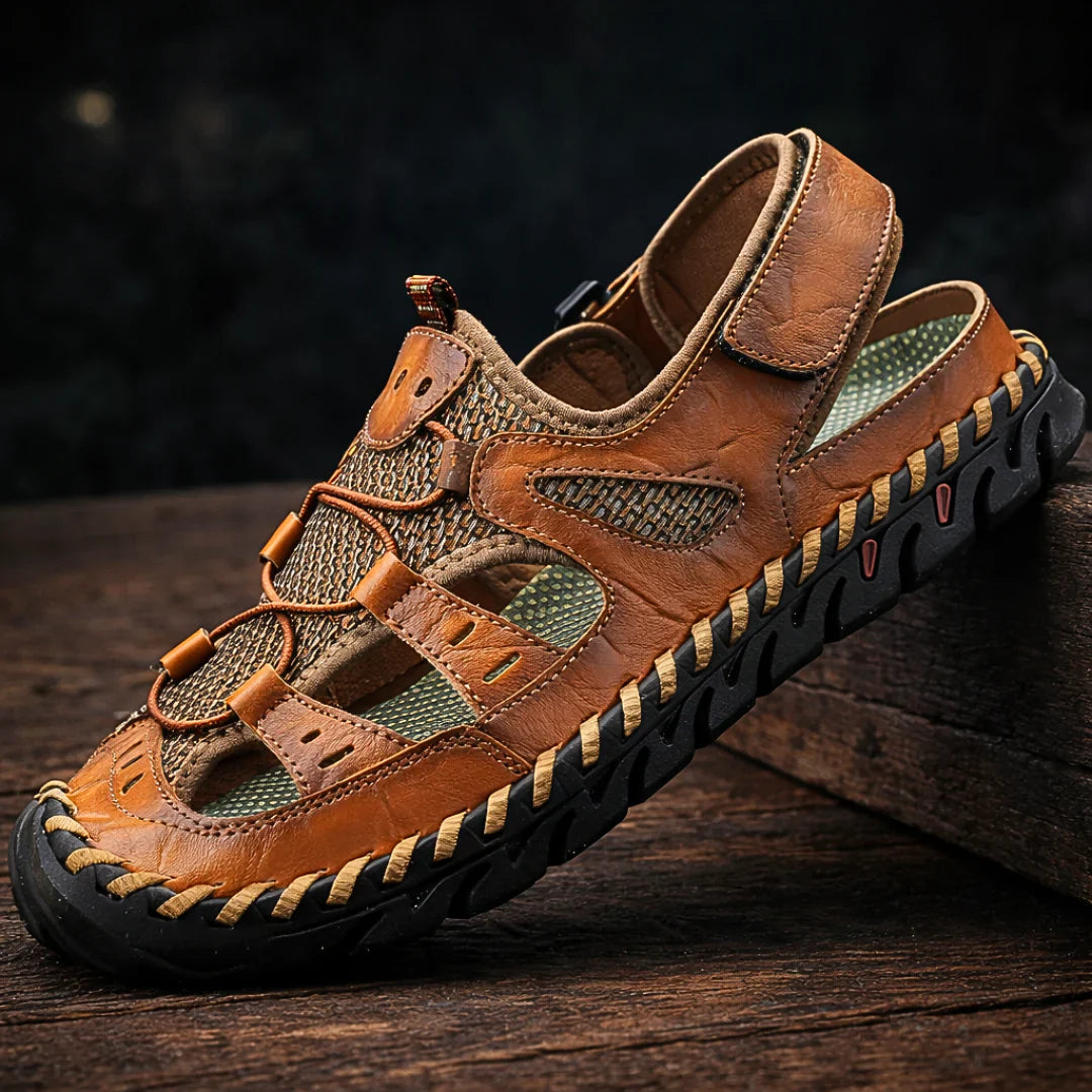 Zelvyn Trackers | Sandalias de Cuero con Soporte
